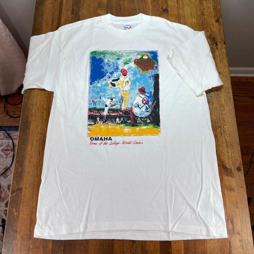 Retro College World Series 1993 Cws Ncaa White Baseball Painting Shirt